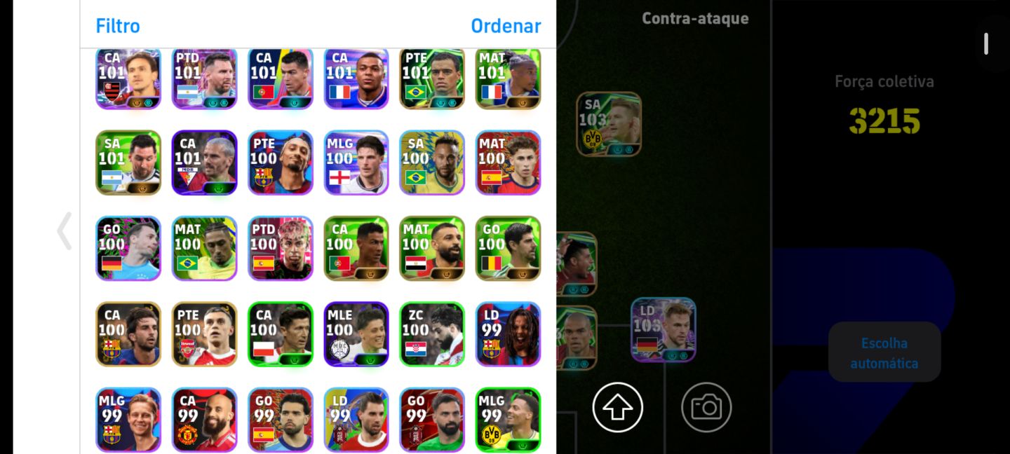 CONTA EFOOTBALL TOP 3215+ FORÇA | HAALAND 108 | PEPE 106 | JOSÉ MOURINHO