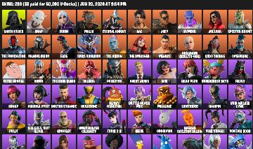 CONTA FORTNITE TRYHARD + 236 SKINS + PASSES ANTIGOS