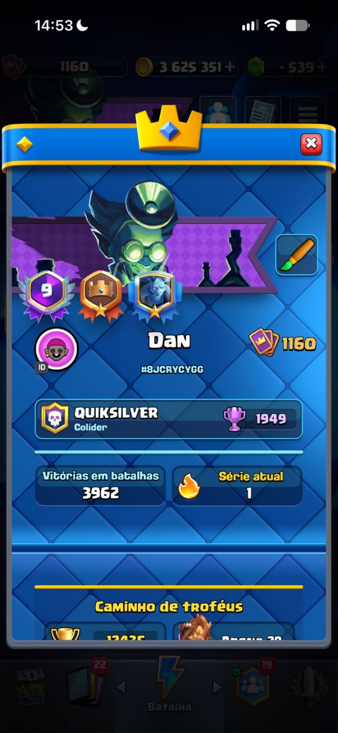 Conta Clash Royale 9 Anos | Rei Nível 16 (MAX) | Todas as Cartas