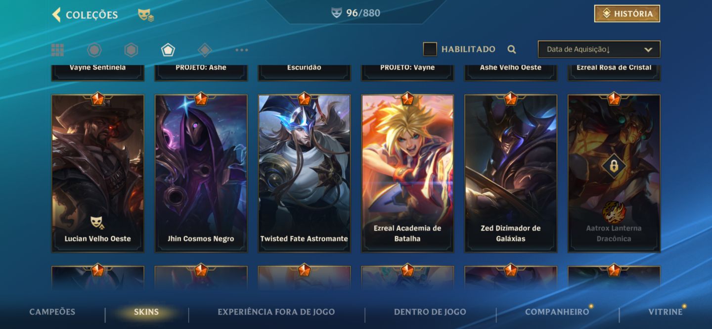 Conta LoL BR | Mestre III | 96+ Skins