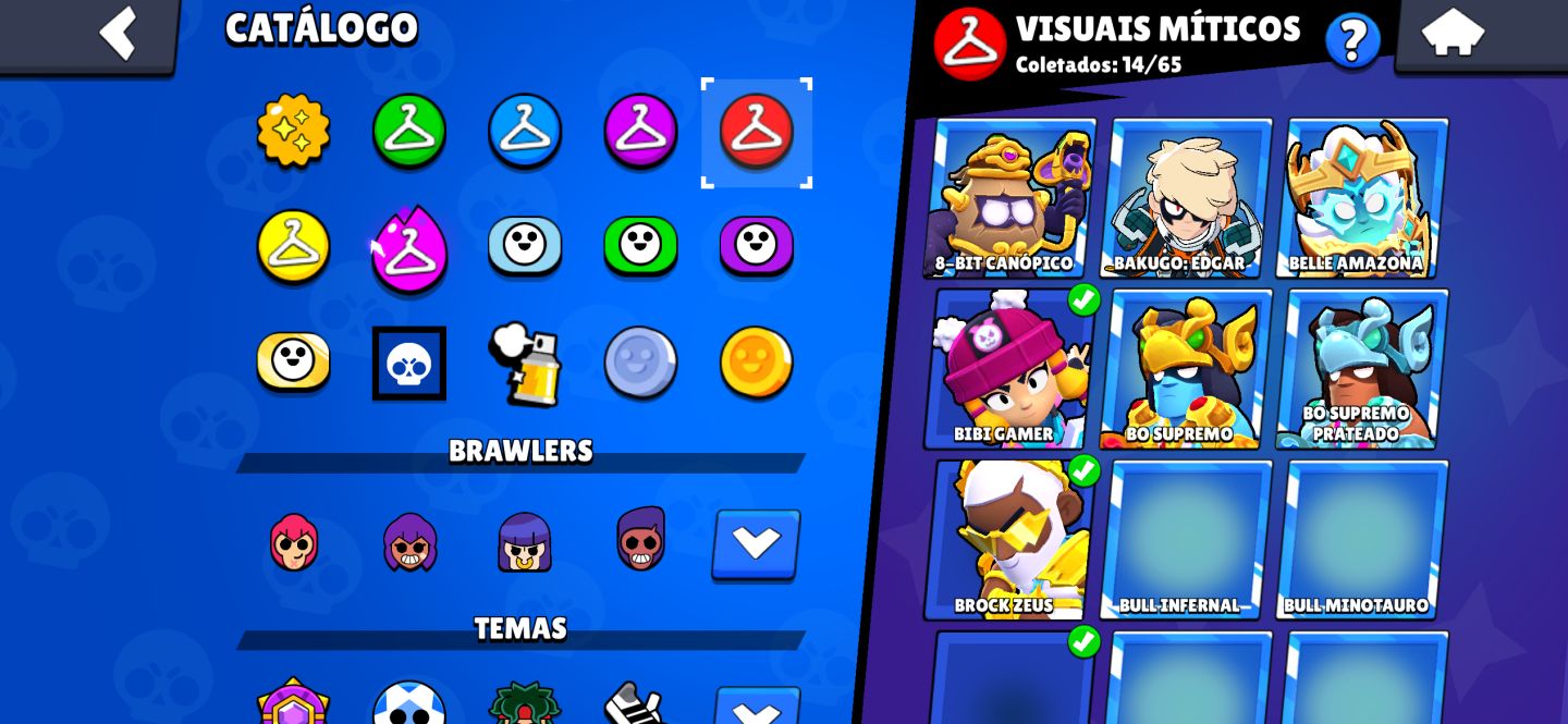Conta brawl stars 70k + 263 skins