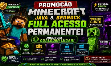 MINECRAFT ORIGINAL JAVA + BEDROCK | FULL ACESSO| ALTERÁVEL |ACESSO PERMANENTE