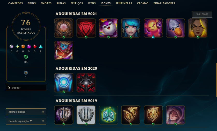 CONTA PLATINA +30 -10 PDL COM SKIN DO YASUO, NAAFIRI, AATROX, +20SKINS HANDLVL