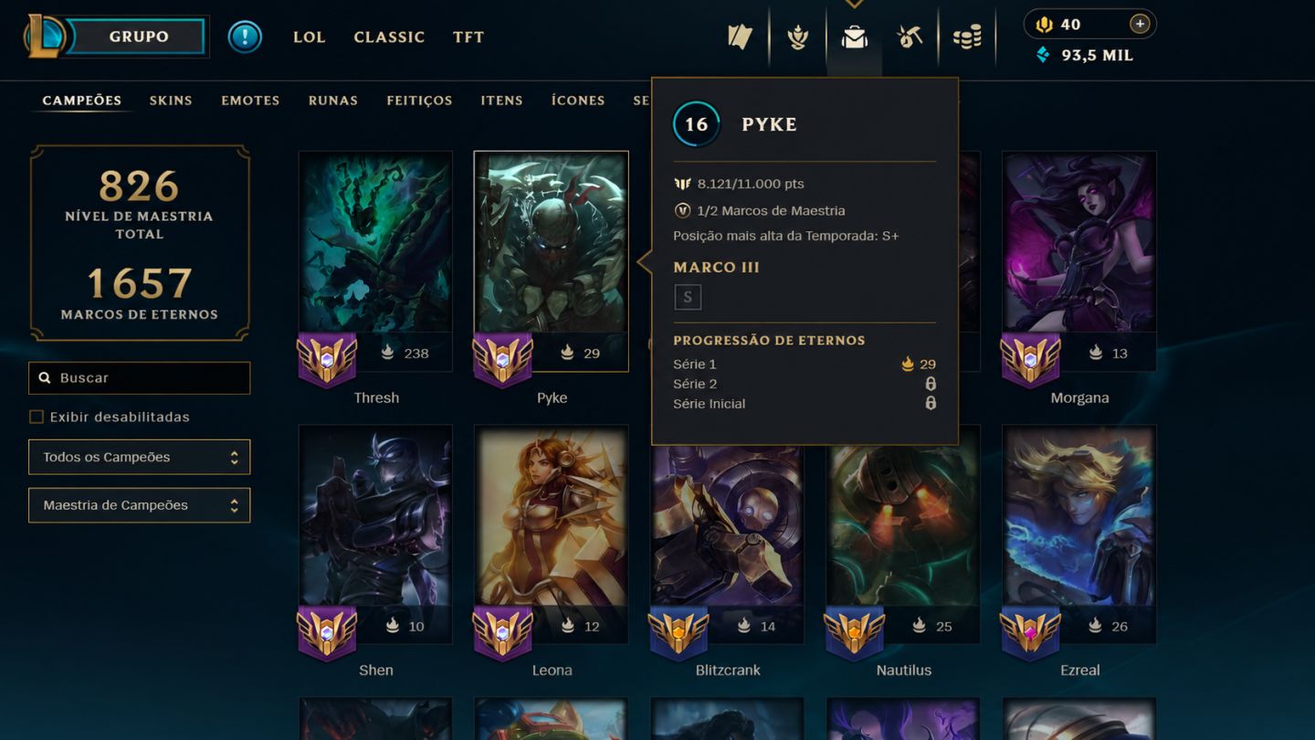 CONTA LOL BR | 591 SKINS | 6 ULTIMATE | 11 MÍTICAS | 38 LENDÁRIAS | 139 LEGADO