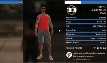CONTA DE GTA 5 100% UPADA