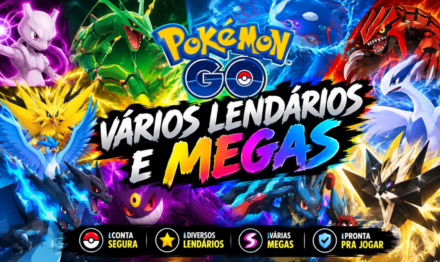 Conta Pokemón GO - Diversos Míticos e Lendários