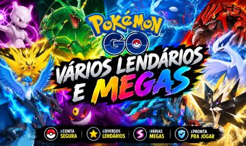 Conta Pokemón GO - Diversos Míticos e Lendários