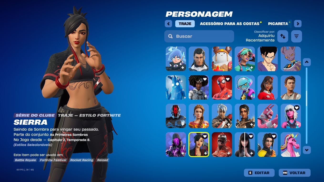 (Preço negociável) Conta 145 skins + 1k Vbucks, 100% segura!!! Fortnite