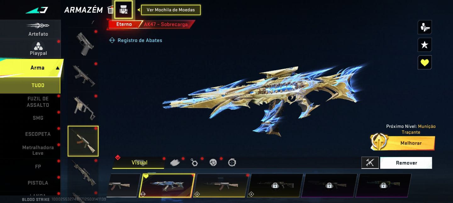 Conta blood strike com algumas Eternas