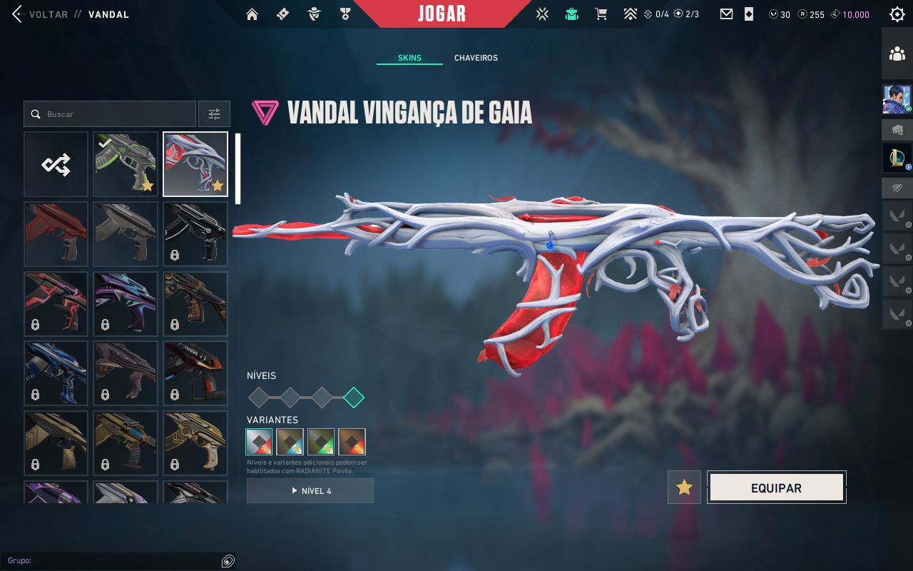 Conta de valorant barata com mutias skins
