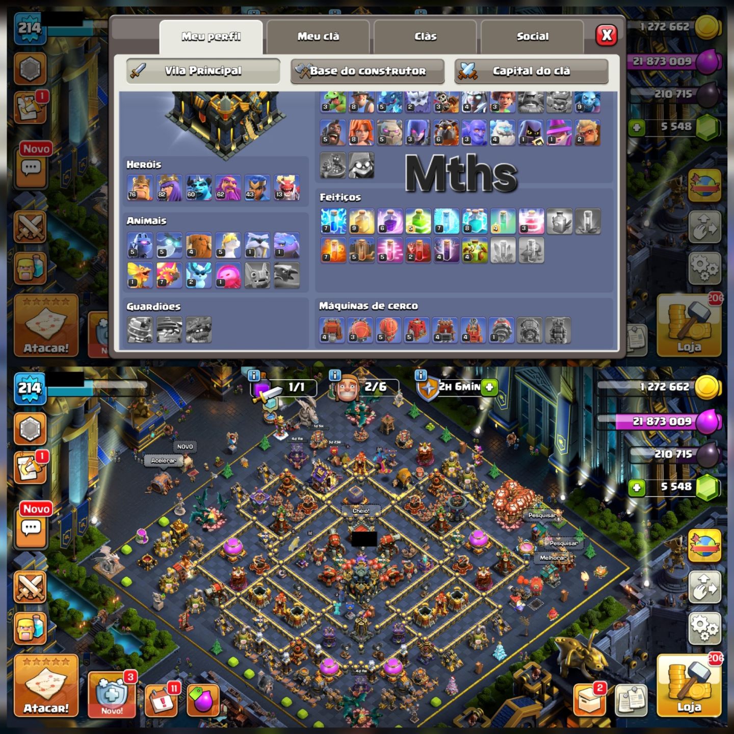 Contas Clash of Clans, CV 13 ao 18 entrego a conta no e-mail do comprador.