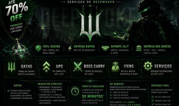 [!!PROMOÇÃO!!] DEEPWOKEN | ITENS | RELICS | LVL 20 DEEPWOKEN | SERVIÇOS