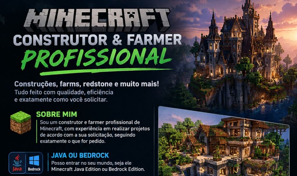 Farms e construcao minecraft