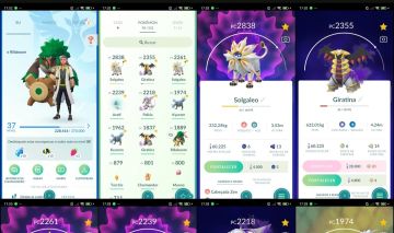 Pokémon GO Lv.37 | 2 Solgaleo | 2 Kyurem | Palkia | 2 Giratina | Q285