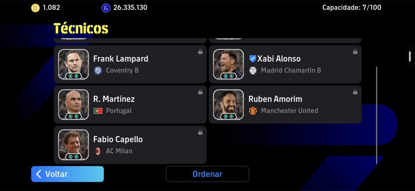 Conta eFootball Rara - Força 3290 | Epics, Show Time e Técnicos Top
