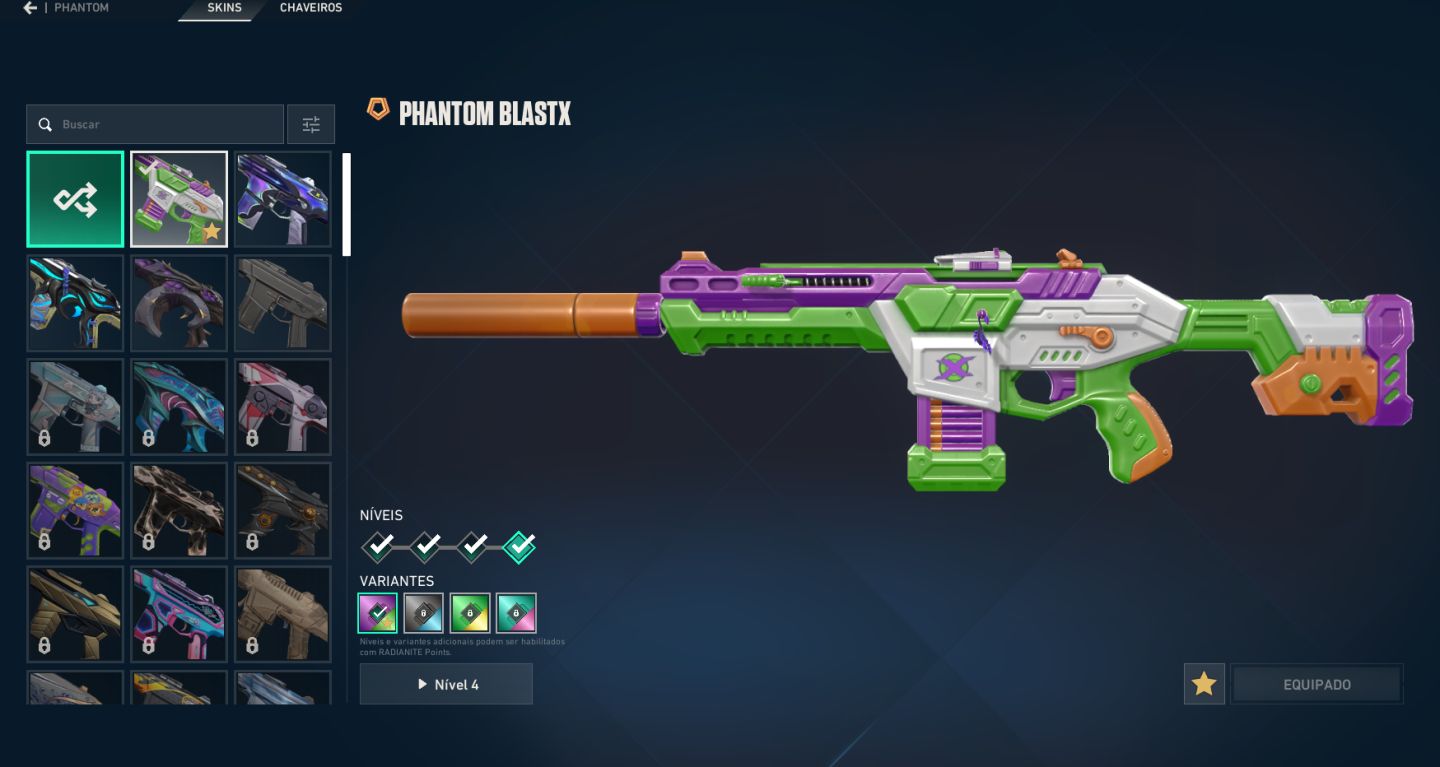 Conta Valorant, varias skins, bundle champions 25, bundle Loud e bundle nocturn