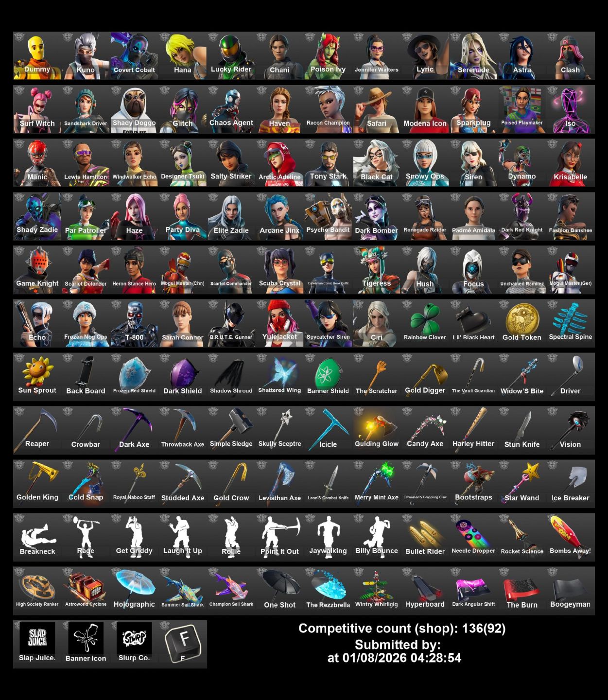 Valor Negociável! / Conta Fortnite Full-acesso (Minty, Fundador, Glow Etc...).