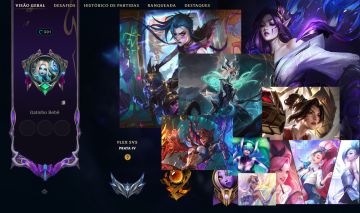 Conta LOL (Fadinha) 318 Skins + Todos os Champs | Nível 301 | Honra 5 | Prata