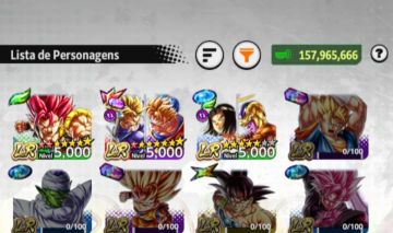 Conta Dragon Ball Legends Lv.262 | 3 LR + 4 Ultras | Muito Forte para pvp!