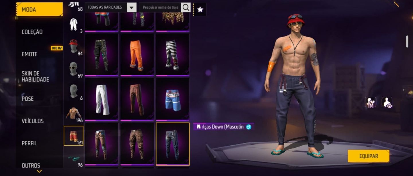 CONTA FREE FIRE ANTIGA