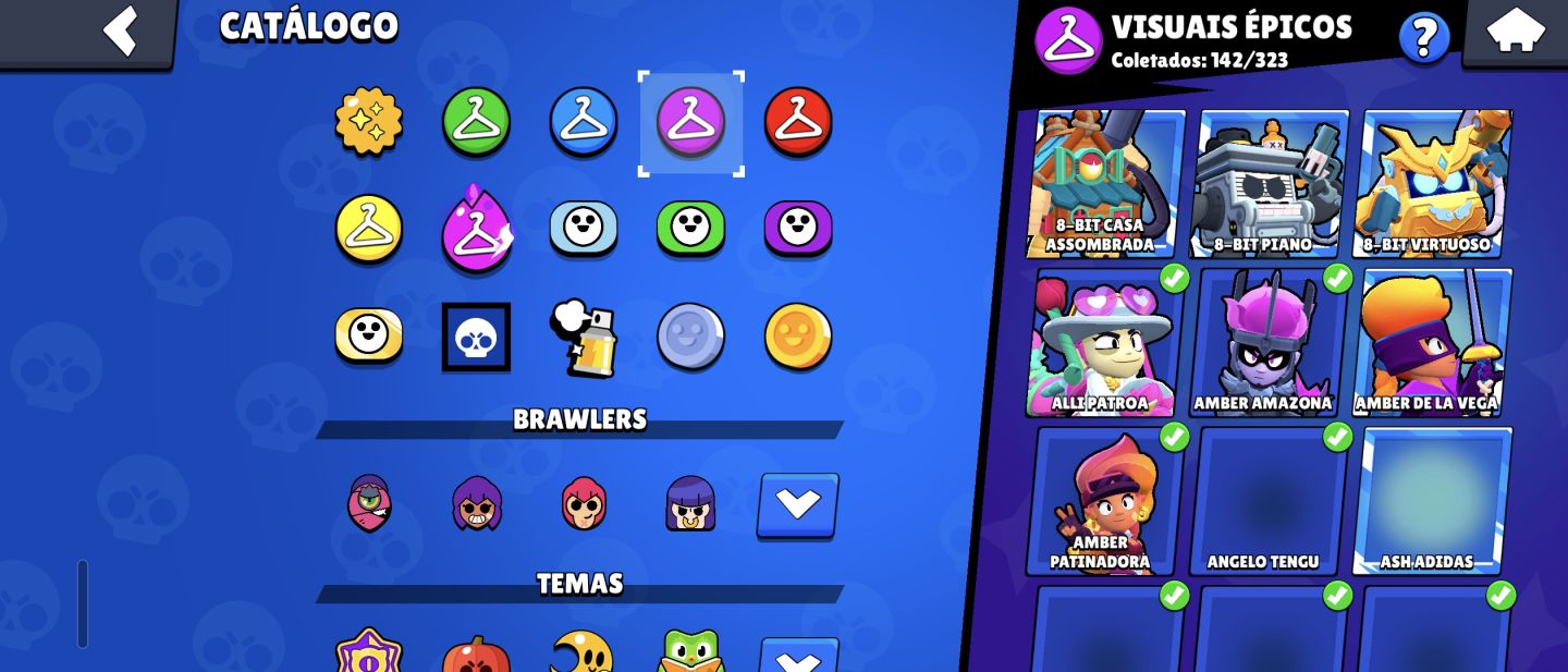 Brawl stars conta antiga todos os brawlers quase full