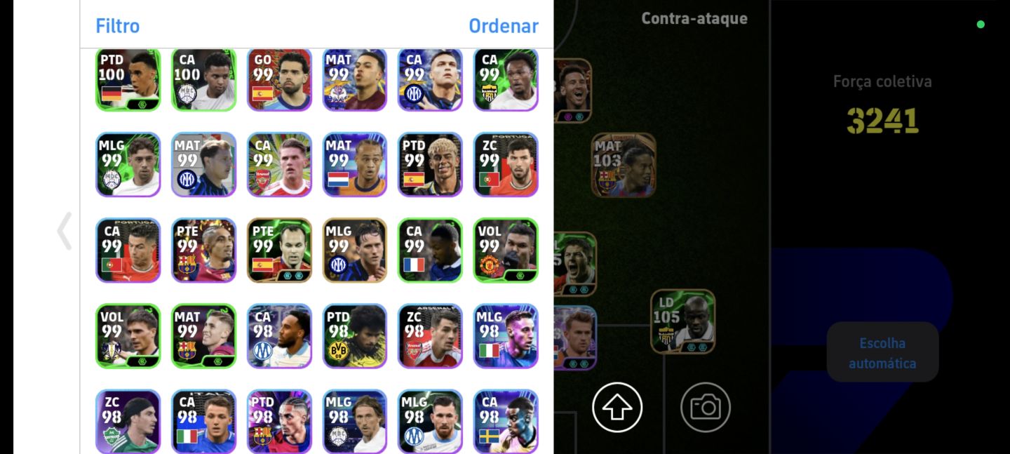 Conta efootebol muito boa com Messi blitz culler
