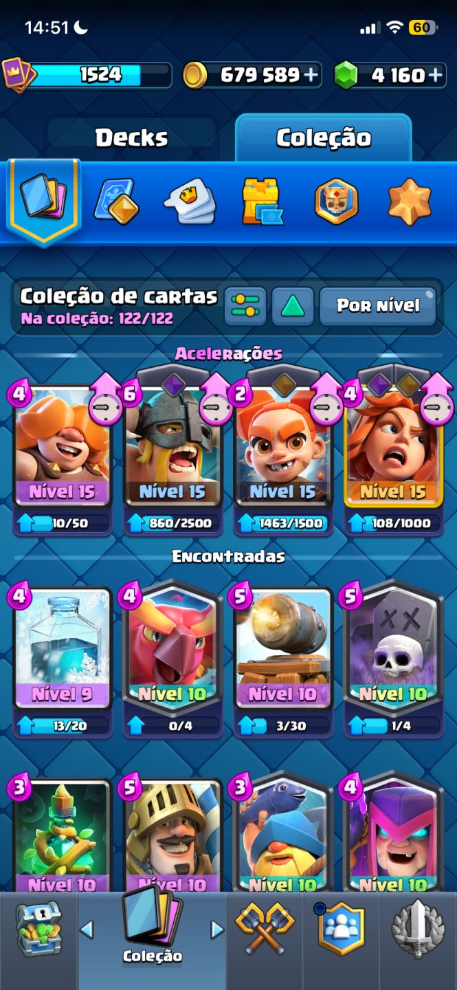 CONTA DE CLASH ROYALE