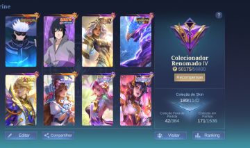 CONTA TOP | MOBILE LEGENDS|COLECCTOS