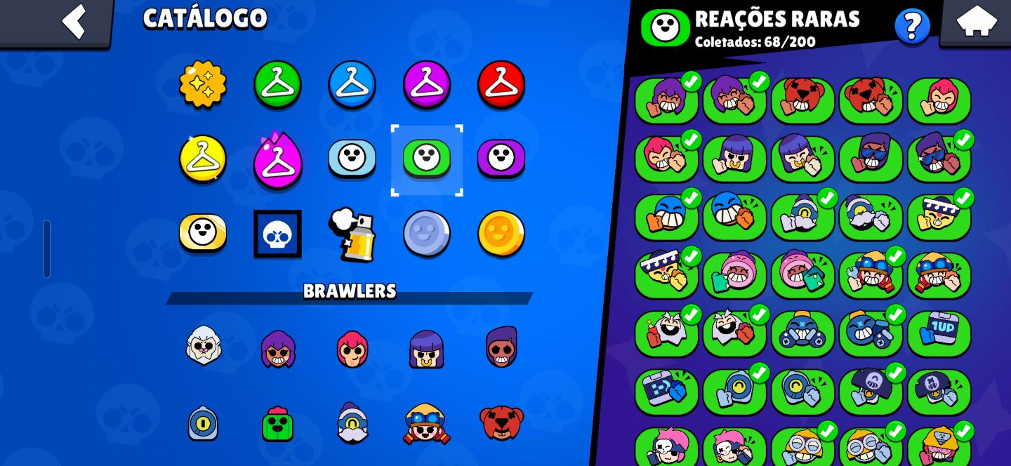 Conta Brawl Stars 84.492 Troféus + 300 Gemas + 63k Ouro + 4.500 Bling