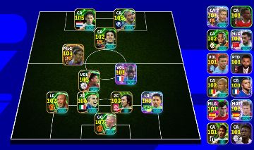 Conta de Efootball com Adriano, Neymar, Ronaldinho e van basten