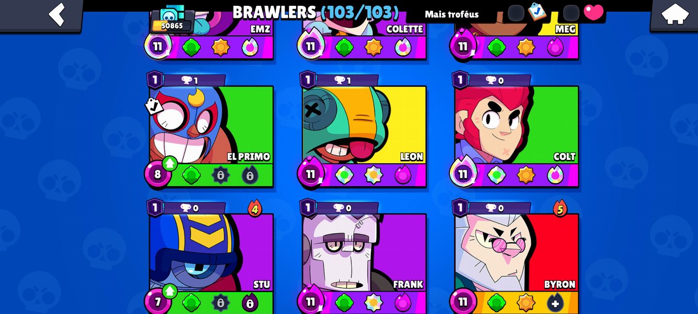 BRAWL STARS - CONTA FULL 104/104 SAINDO PRA HOJE!! EXTREMAMENTE BARATA!