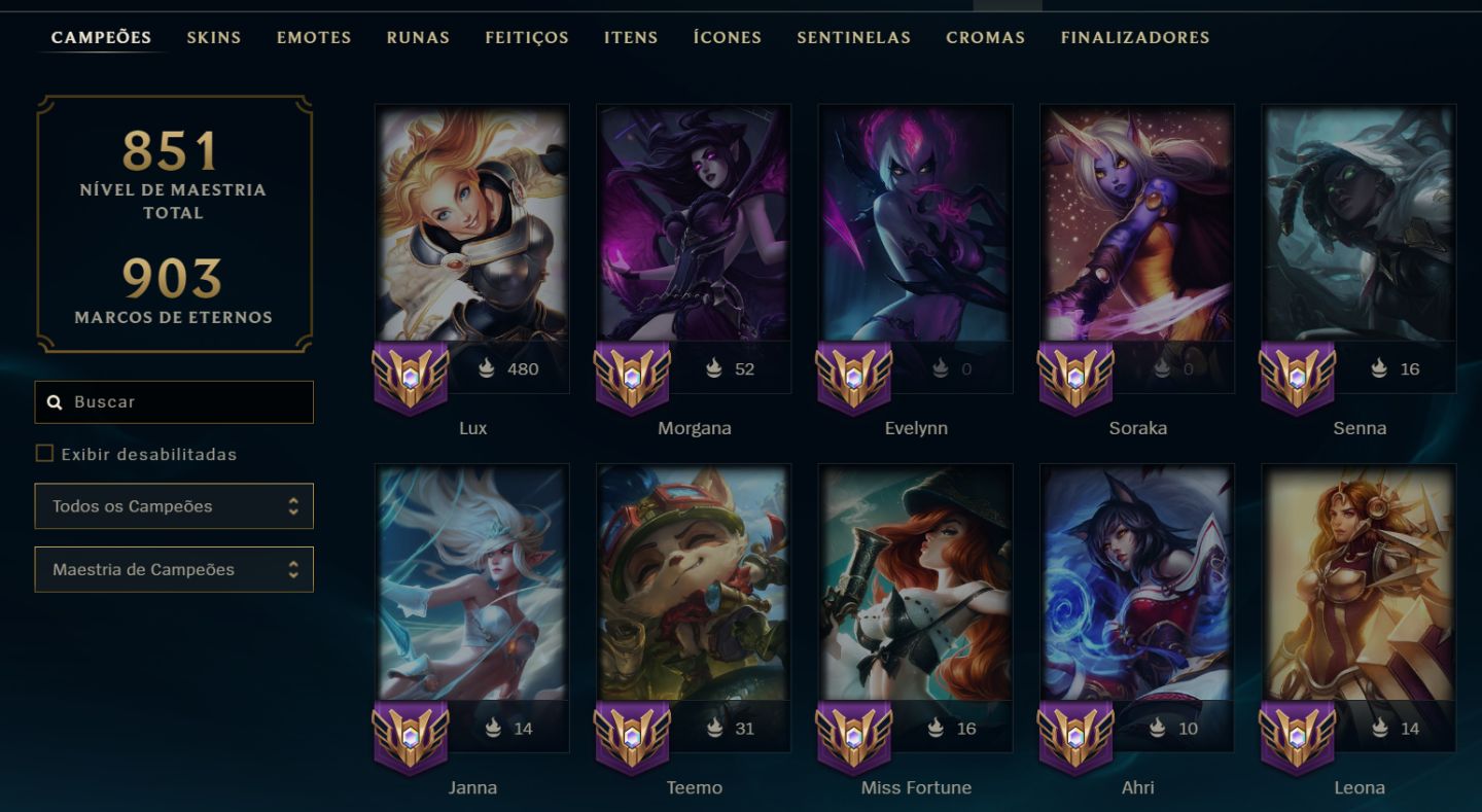 Conta de LoL, Platina IV Flex