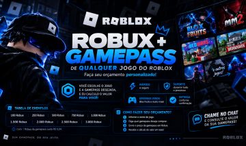 ROBLOX l GAMEPASS DE QUALQUER JOGO | PREÇO ACESSÍVEL