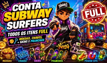 CONTAS SUBWAY SUFERS - MENOR VALOR DO MERCADO !