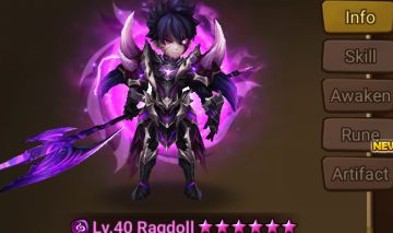 COMPTE SUMMONERS WAR EU- 2 Ld Ragdoll Vivachel Léo Tilasha Best Combo EUR 100,00 - FR