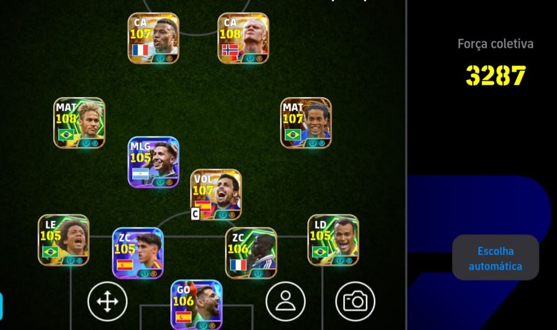 Conta efootball com 2387 de forca