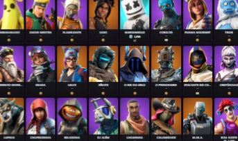 CONTA FORTNITE SKIN ANTIGAS