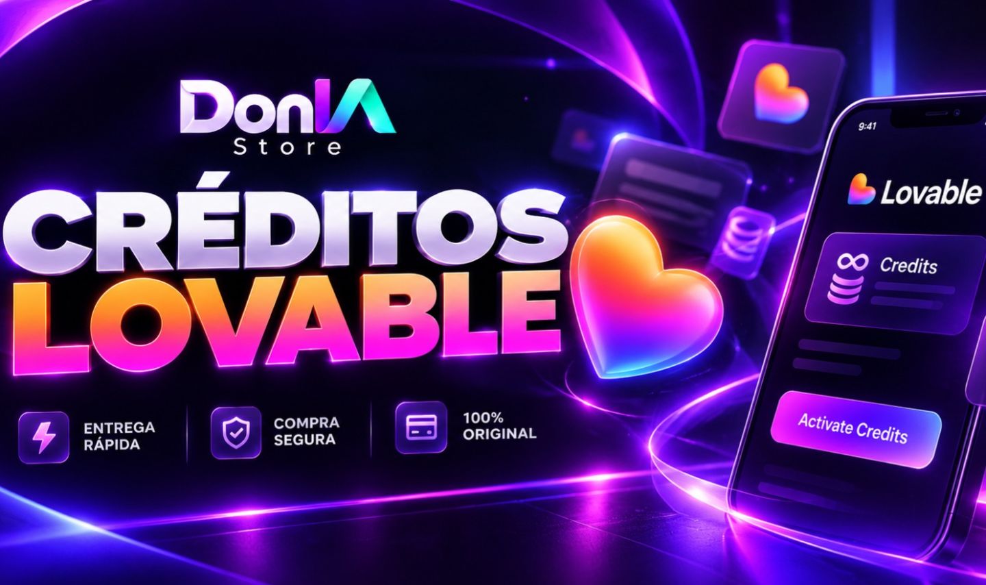 Créditos Lovable Baratos | Entrega Rápida | DonIA Store
