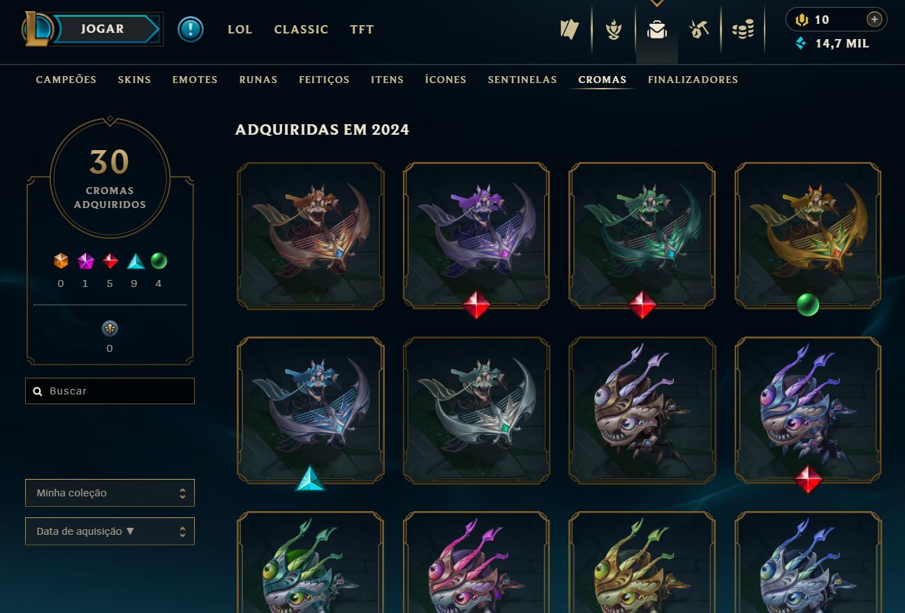 CONTA LOL 2016 DONO ÚNICO | ESMERALDA | 145 SKINS | 4 ULTIMATES | TODOS CAMPEÕES