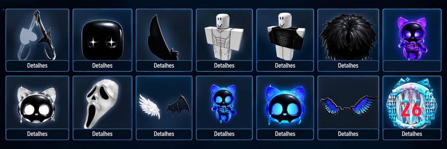 Conta Roblox, idade verificada, 2 skins