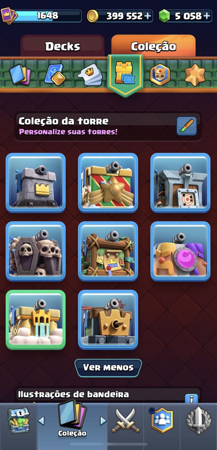 Clash Royale | 12k+ Troféus | Torre 16 MAX | 5K Gemas | Todas as Cartas