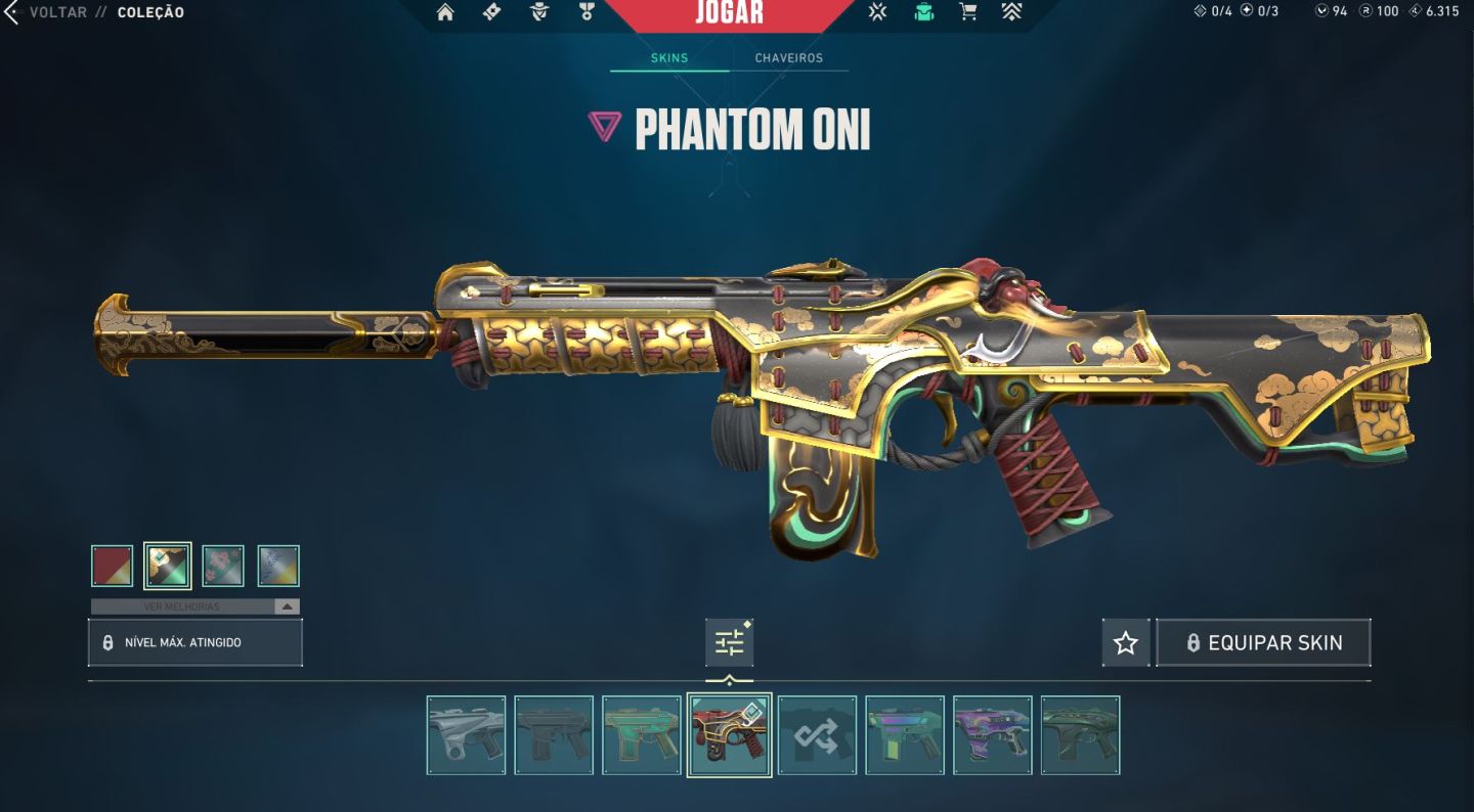 Conta valorant unico dono com 1300 em skins