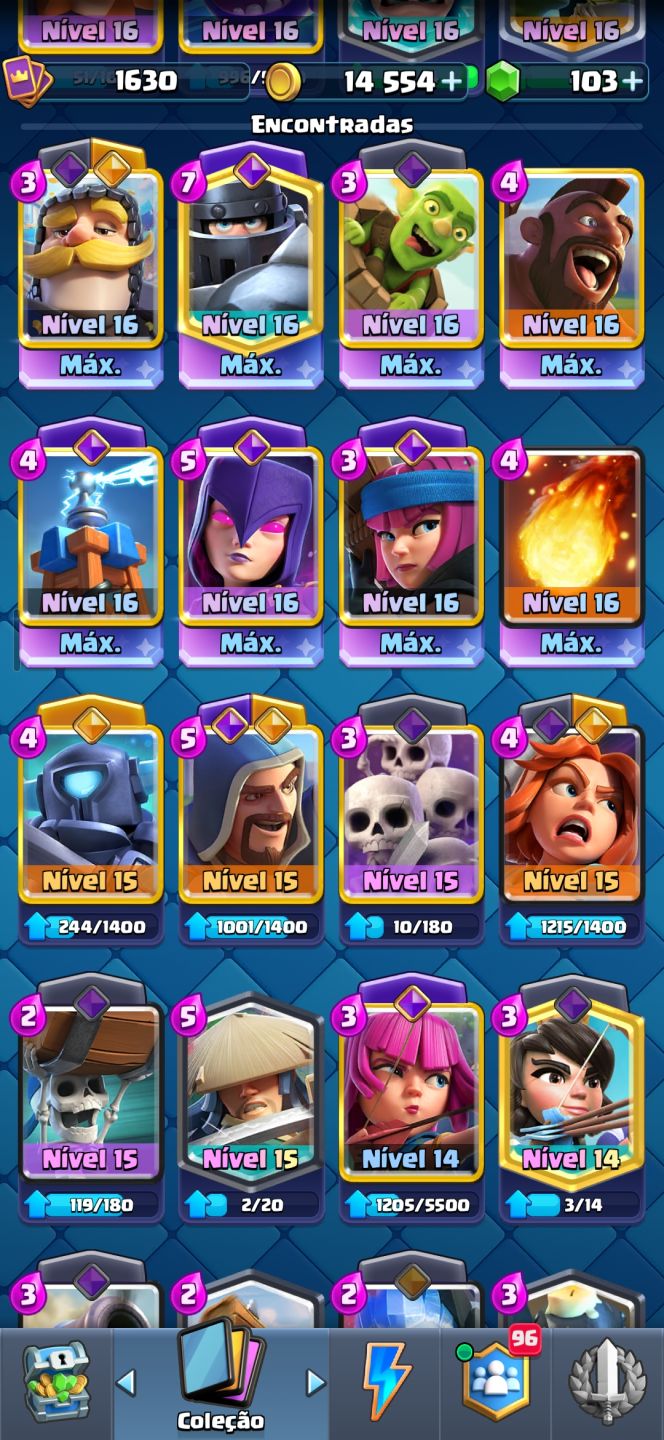 Conta de clash com 14k