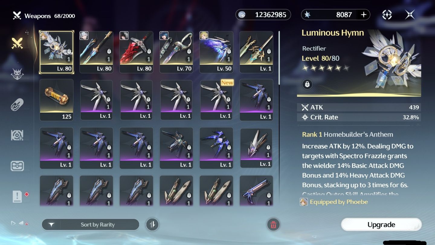 CONTA WUTHERING WAVES (UL 55) /5 LIMITADOS /4 ARMAS