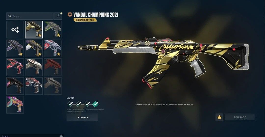 CONTA VALORANT - CHAMPIONS 2O21 + VÁRIAS SKINS