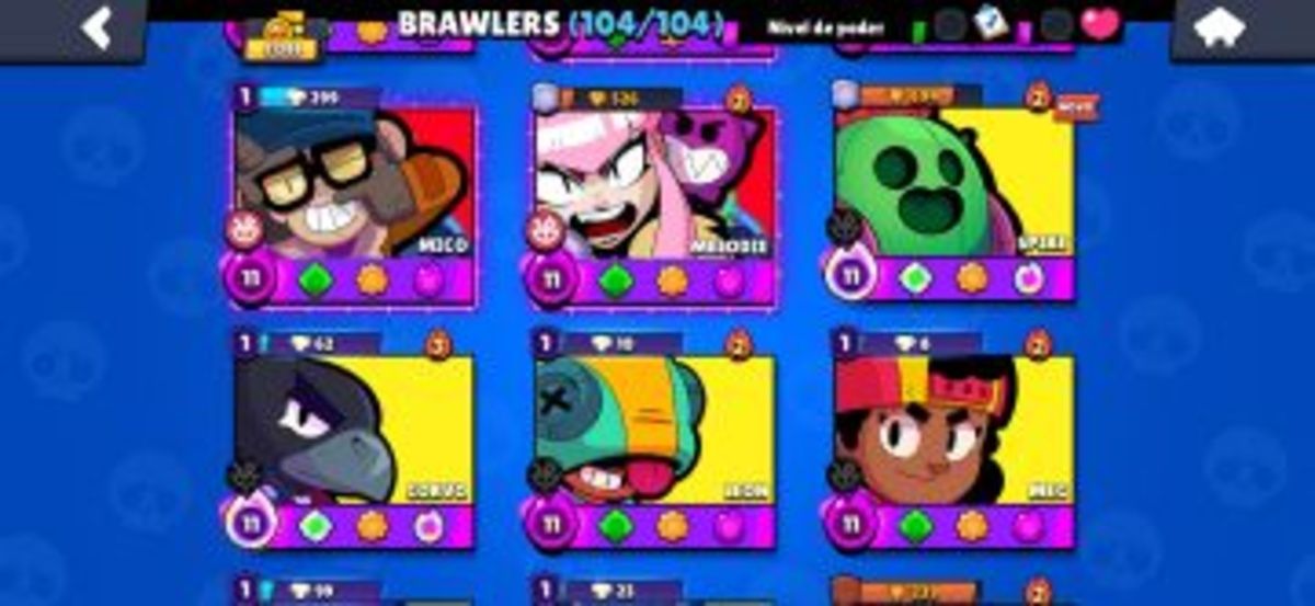 Conta de Brawl Stars de 2019, contém skins raras e 600 gemas. Olhe a descrição.