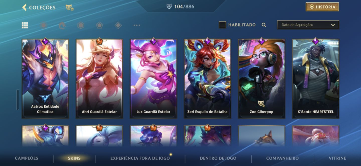 Conta Wild Rift level 177