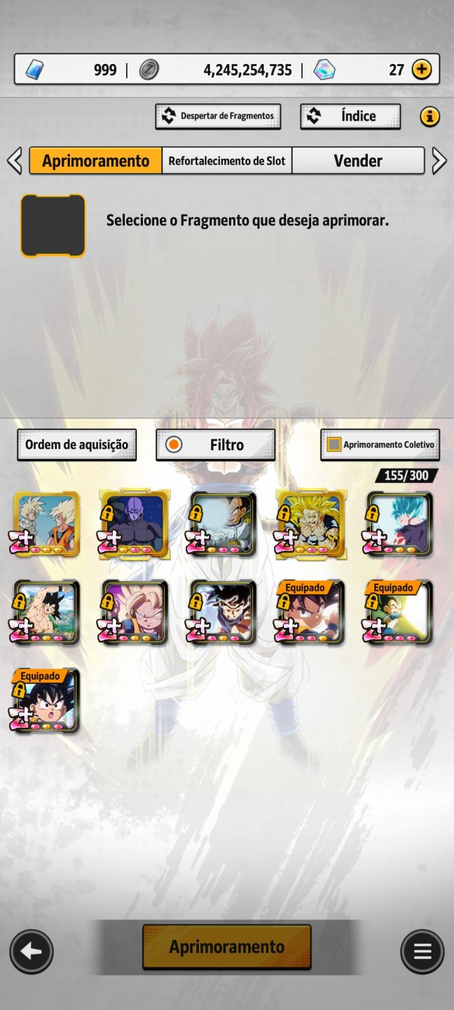 Conta Dragon Ball Legends end game