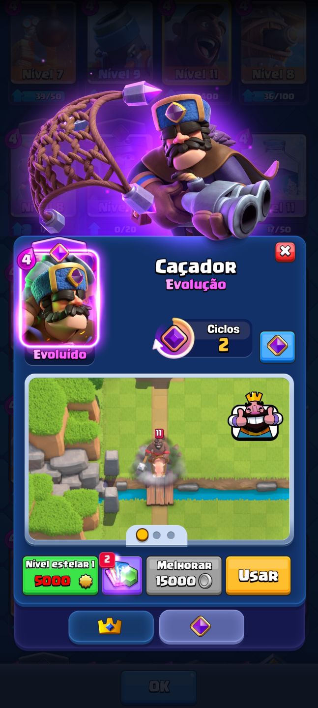 Conta Clash royale 8K de troféus, boa para pessoas em um nível medio