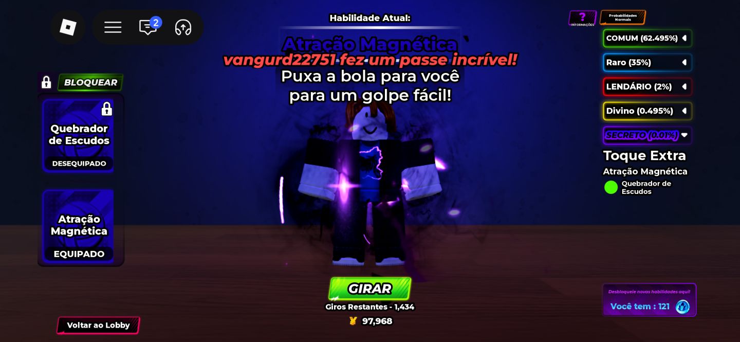 (PROMOÇÃO) conta Volleyball legends com Sanju e Jinko com diversos tokens
